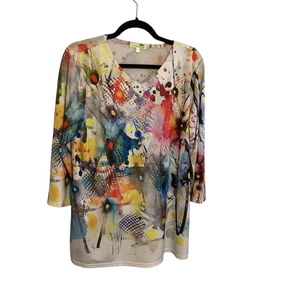 Trisha Tyler Multicolored Top In Medium EUC